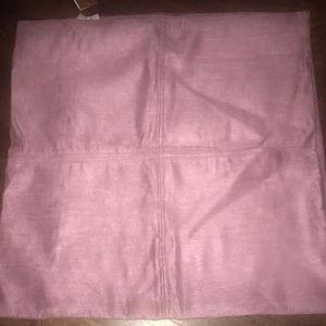 6 mauve pillow covers 23.6” x 23.6” in ultra suede and with tags - brand new